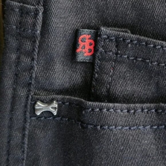 Royal Bones Black And Red Split Jeans Size 5 - Picture 7 of 7